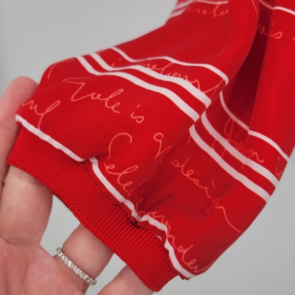 Maje Womens Medium Red White Stripe Split Back Star Snap Long Sleeve Blouse - Picture 6 of 16